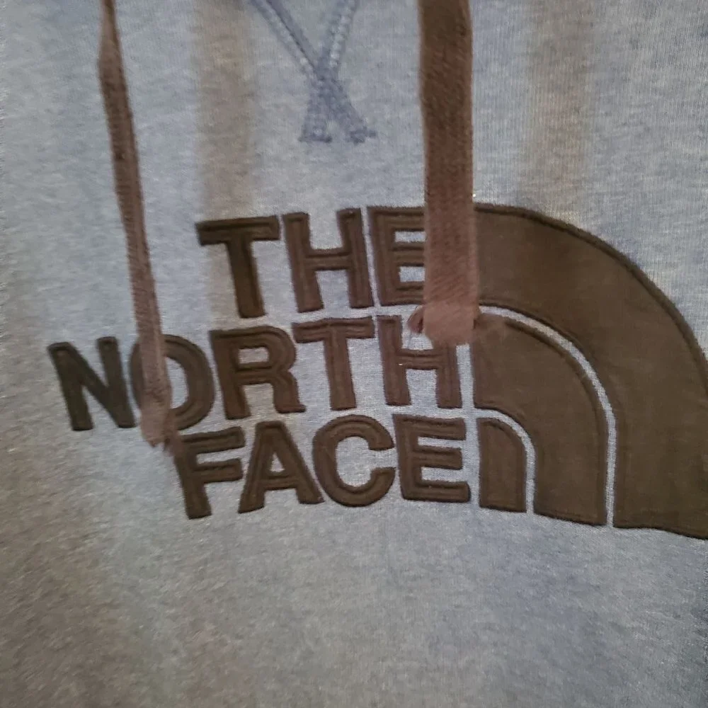 The North Face Blue Spell Out Hoodie Size M